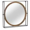 Buy 😉 24.5" Iron & Wood Mirror Tabletop Accent by Melrose 👏 -Melrose Shop D237188S 1