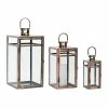 Promo ❤️ Copper Lantern Set, 11.75", 16" & 20.5" by Melrose 👏 -Melrose Shop D237210S 1