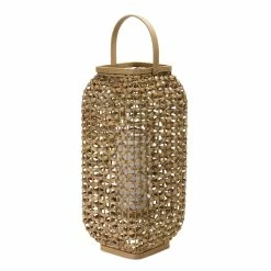 Deals 👍 20" Wicker Lantern by Melrose ⭐