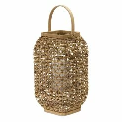 Hot Sale ⭐ 21.5" Wicker Lantern by Melrose ✔️