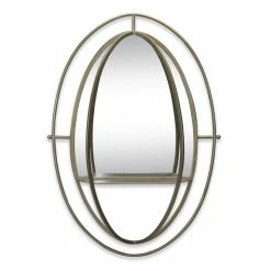 Promo 🌟 38" Iron Mirror with Shelf Accent by Melrose ⌛