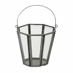 Best reviews of 🛒 4.75" Glass & Iron Octagon Candle Holder Set by Melrose ✨