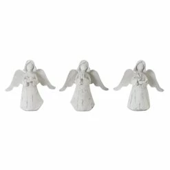 Cheap 🥰 6.25" White Resin Angel Set by Melrose 😍