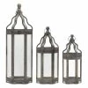 Flash Sale 🔔 Gray Hexagon Lantern Set, 19.5", 25" & 36" by Melrose 😍 -Melrose Shop D237488S 1