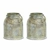Discount 😉 7.5" Textured Gold Candle Holder Set by Melrose 😀 -Melrose Shop D237490S 2
