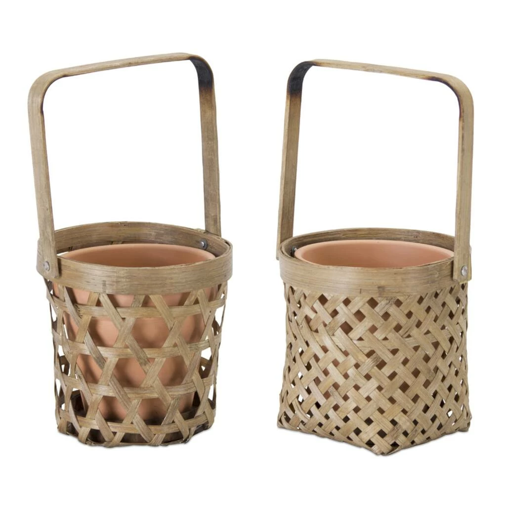Best deal ⭐ 5" Tan Basket & Pot Holder Set by Melrose ❤️ 4 Best deal ⭐ 5" Tan Basket & Pot Holder Set by Melrose ❤️ - Image 2