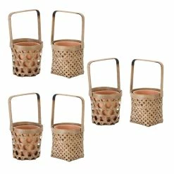Melrose Shop 10 Best deal β 5" Tan Basket & Pot Holder Set by Melrose β€οΈ