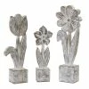 Outlet ⌛ Resin Floral Tabletop Accent Set, 10.5", 12.75" & 14.25" by Melrose 💯 -Melrose Shop D237674S 1
