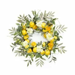Promo ✨ 22" Lemon & Floral Wreath by Melrose 😉