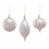 Cheap ❤️ Silver Glass Ornament Set, 4.25" & 6.5" by Melrose ⌛ -Melrose Shop D254273S 1