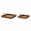 Best Pirce β¨ Wooden Tray Set, 12" & 16" by Melrose β€οΈ 2 Best Pirce β¨ Wooden Tray Set, 12" & 16" by Melrose β€οΈ -Melrose Shop D254319S 1