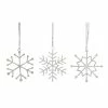 Top 10 ❤️ 3.5" Iron & Glass Jewel Snowflake Ornament Set by Melrose 🎁 -Melrose Shop D254333S 1