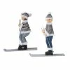 New π 20" Wooden Ski Couple Décor Accent Set by Melrose π 2 New π 20" Wooden Ski Couple Décor Accent Set by Melrose π -Melrose Shop D254406S 1