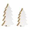 Wholesale ⭐ White Wooden Tree Set, 11" & 14.5" by Melrose 👏 -Melrose Shop D254424S 1