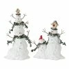 Wholesale 🧨 White Terra Cotta Snowman Set, 9.25" & 12.25" by Melrose 😍 2 Wholesale 🧨 White Terra Cotta Snowman Set, 9.25" & 12.25" by Melrose 😍 -Melrose Shop D254628S 1
