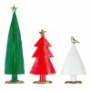 Top 10 βοΈ Red, White & Green Metal Tree Set 21", 22" & 32" by Melrose β 2 Top 10 βοΈ Red, White & Green Metal Tree Set 21", 22" & 32" by Melrose β -Melrose Shop D254663S 1