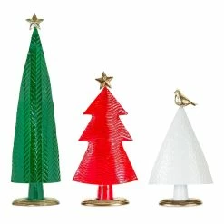 Top 10 ✔️ Red, White & Green Metal Tree Set 21", 22" & 32" by Melrose ⌛