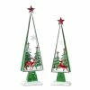 Discount 🔔 Green Metal Tree Cut-Out Set, 28" & 32" by Melrose 😍 -Melrose Shop D254669S 1
