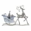 Flash Sale ⌛ 26.5" Metal Reindeer & Sleigh Accent by Melrose 👍 -Melrose Shop D254670S 1