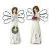 Best Sale 🎉 7" ❄ Christmas Angel Figurine Set by Melrose 👏 -Melrose Shop D254709S 1