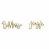 Coupon 🤩 Gold Be Merry & Jingle Sign Set by Melrose 😍 -Melrose Shop D254730S 1