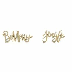Coupon 🤩 Gold Be Merry & Jingle Sign Set by Melrose 😍