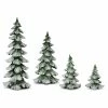 Wholesale 💯 White & Green Tree Set, 6.5", 9", 13.25" & 18" by Melrose 🧨 -Melrose Shop D254736S 1