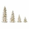 Budget 🎁 White & Gold Tree Set, 6.5", 9", 13.25" & 18" by Melrose ⭐ -Melrose Shop D254738S 1