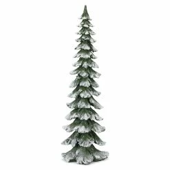 Best reviews of 🔔 34.5" Frosted Narrow Green Tree Figurine by Melrose 👏