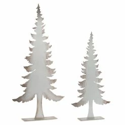 Buy ✨ White & Brown Tree Tabletop Décor Set, 24.25" & 32" by Melrose ⭐