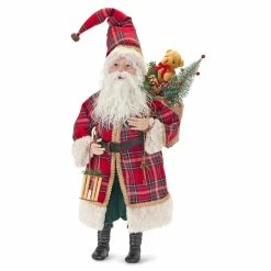 Discount 👍 25" Plaid Santa by Melrose ✨
