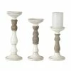 Best deal 😉 White & Natural Candle Holder Set, 8.5", 10.5" & 12.5" by Melrose 😀