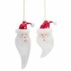 Top 10 🧨 6ct. Glass Santa Head Ornament Set, 6" & 7" by Melrose 👍 -Melrose Shop D254941S 1