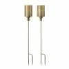 Best Sale 🔔 40" Gold Candle Holder Metal Garden Stake, 4ct. by Melrose 😉