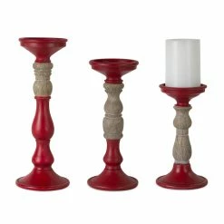Hot Sale ⌛ Candle Holder Set, 8.5", 10.5" & 12.5" by Melrose 👏