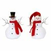 Deals 🛒 White & Red Snowman Set, 13.25" & 15.5" by Melrose 🔔 -Melrose Shop D255267S 1