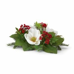 Best deal 👏 7" Pine, Magnolia & Berry Candle Holder by Melrose 💯