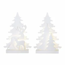 Top 10 ❤️ 16" LED White Evergreen Tree Accent Set by Melrose ⭐