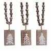 Wholesale π 13" Wooden Tree Plaque Ornament Set by Melrose π 1 Wholesale π 13" Wooden Tree Plaque Ornament Set by Melrose π -Melrose Shop D255542S 1