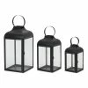 Coupon 🛒 Black Iron Lantern Set, 10", 12.75" & 16" by Melrose ✨ -Melrose Shop D255556S 1