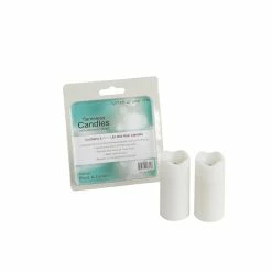 Best deal 🎁 1.5" x 3" White LED Mini Pillar Candles Set by Melrose 🌟