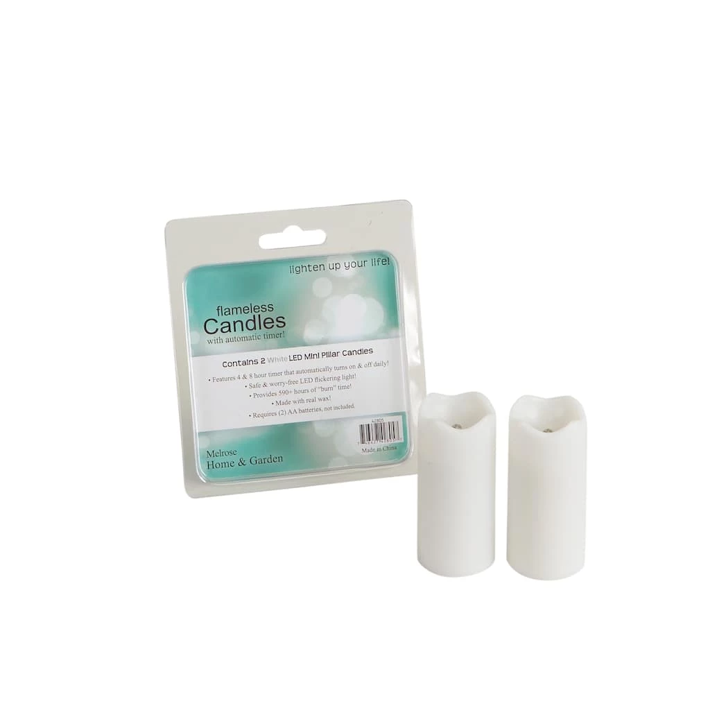 Best deal π 1.5" x 3" White LED Mini Pillar Candles Set by Melrose π 3 Best deal π 1.5" x 3" White LED Mini Pillar Candles Set by Melrose π