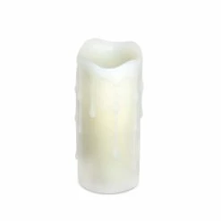 Cheap 💯 1.75" x 4" LED Wax Dripping Pillar Candle Set by Melrose ⭐