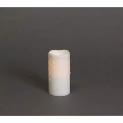 Coupon ⭐ 3" x 6" LED Wax Dripping Pillar Candle Set by Melrose 🛒