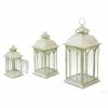 Top 10 🌟 Ivory Metal Lantern Set, 11", 15.75" & 20" by Melrose 🔔 -Melrose Shop D647248S 1