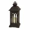 Wholesale 🎁 13" Black Metal Lantern with LED Candle by Melrose ✔️ -Melrose Shop D647252S 1