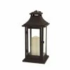 Buy ❤️ 14.75" Black Lantern with LED Candle by Melrose ⌛ -Melrose Shop D647254S 1