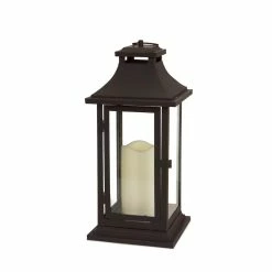 Buy ❤️ 14.75" Black Lantern with LED Candle by Melrose ⌛