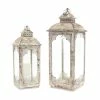 Brand new 🥰 Iron & Glass Candle Lantern Set by Melrose ⌛ -Melrose Shop D647265S 1