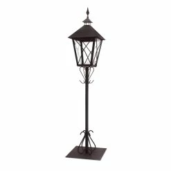Cheapest 🌟 Iron & Glass Lantern With Post by Melrose 🎉